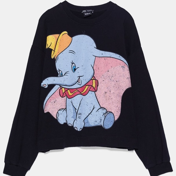 Zara Tops Zara Disney Dumbo Jumpersweater Nwt Poshmark